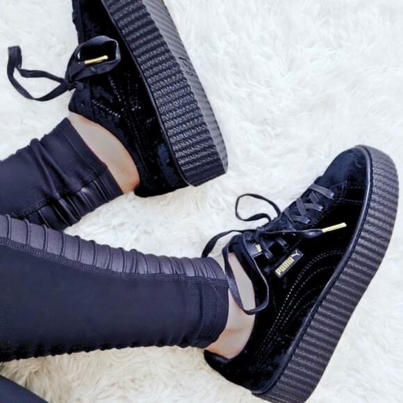Puma x Fenty Velvet Sneakers Platform Creepers - Picture 1 of 7